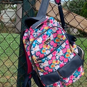 Floral  print itzy ritzy diaper backpack